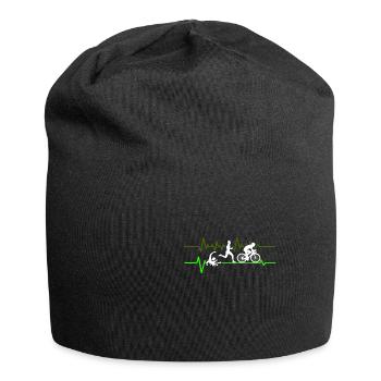 Triathlon Triathlet Geschenk Geschenkidee - Jersey Beanie - black - Front