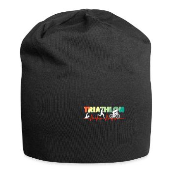 Triathlon Triathlet Geschenk Geschenkidee - Bonnet en jersey - noir - Devant