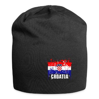 Croatie - Bonnet en jersey - noir - Devant