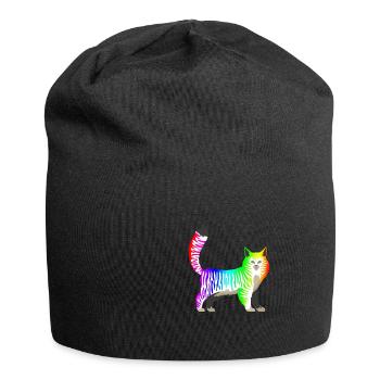 LGBT - Jersey-Beanie - Schwarz - Vorne