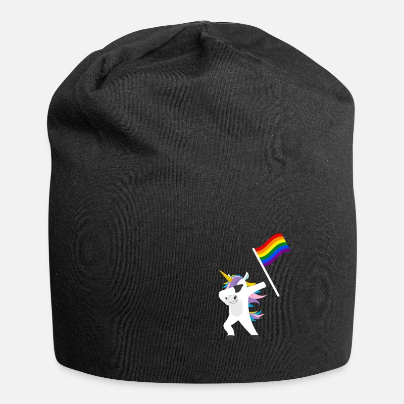LGBT - Jersey-Beanie - Schwarz
