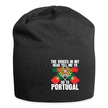 Portugal - Bonnet en jersey - noir - Devant