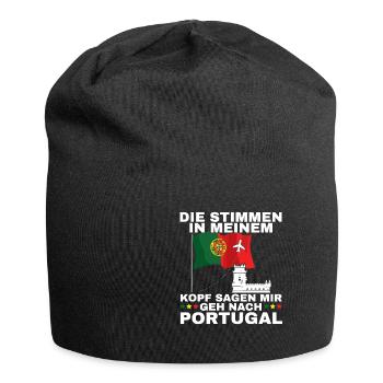 Portugal - Jersey-Beanie - Schwarz - Vorne