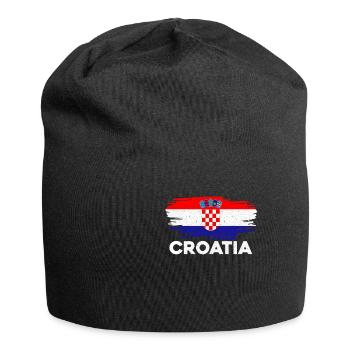 Kroatien - Jersey-Beanie - Schwarz - Vorne