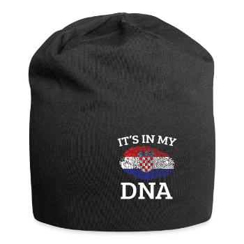 Kroatien - Jersey-Beanie - Schwarz - Vorne