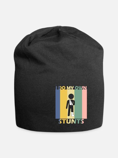 Blessure de récupération de l'os du bras - Bonnet en jersey - noir