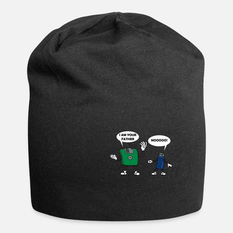 Clé USB cadeau technologie informatique - Bonnet en jersey - noir