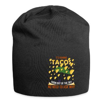 Taco Rain Sky Cinco de Mayo Mexique Fiesta - Bonnet en jersey - noir - Devant