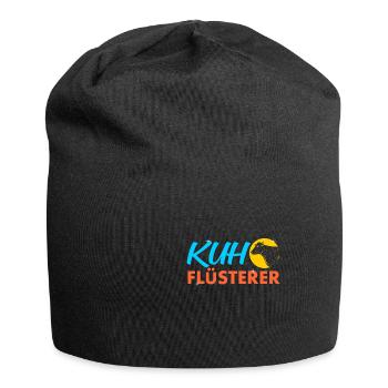 Kuh Kühe - Jersey-Beanie - Schwarz - Vorne