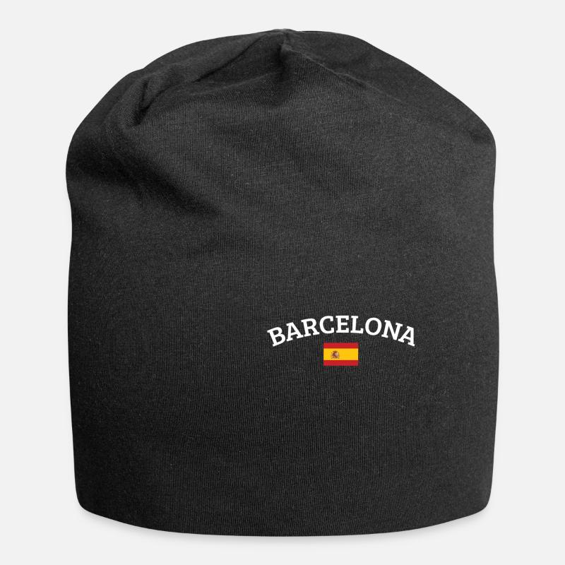 Barcelone - Bonnet en jersey - noir