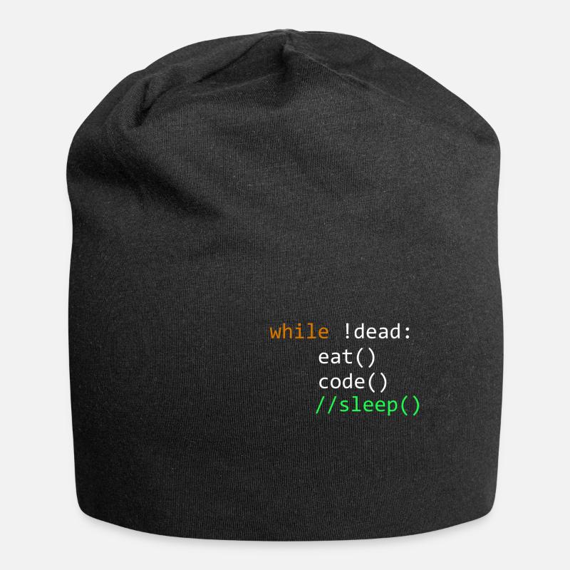 Programmeur développeur informatique - Bonnet en jersey - noir