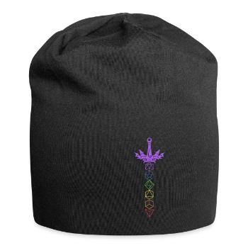 Rollenspiel Rpg Brettspiel Spielbrett Geschenk - Jersey-Beanie - Schwarz - Vorne