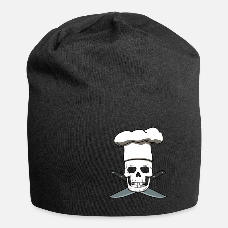 Chef Skull Chef Chef Cuisine Cuisine - Bonnet en jersey - noir