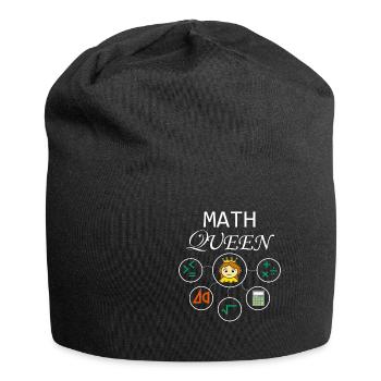 Math Math School Physics Math Teacher - Jersey Beanie - black - Front