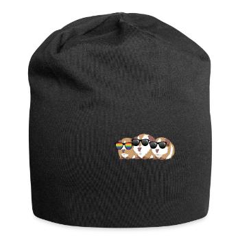 Guinea pig - Jersey Beanie - black - Front