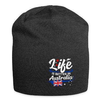 Australien - Jersey-Beanie - Anthrazit - Vorne