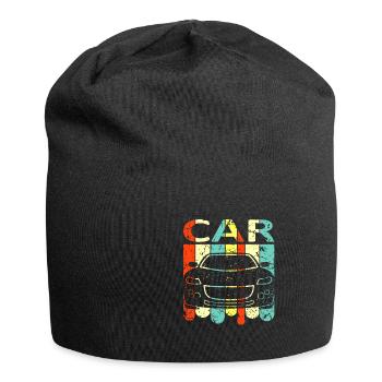 Auto - Jersey-Beanie - Schwarz - Vorne