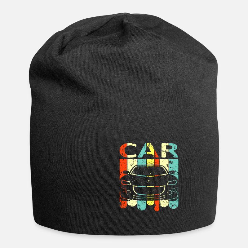 Auto - Jersey-Beanie - Schwarz