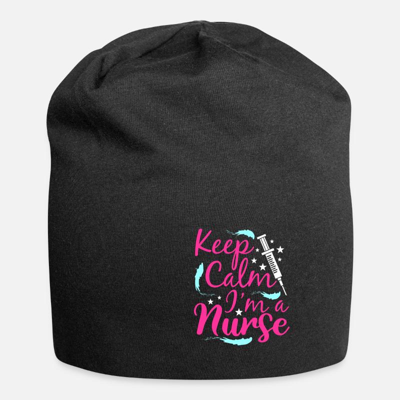 Nurse - Jersey Beanie - black