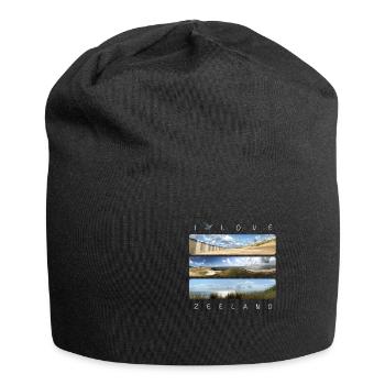 I love Zeeland - Lieblingsort Niederlande - Jersey-Beanie - Schwarz - Vorne