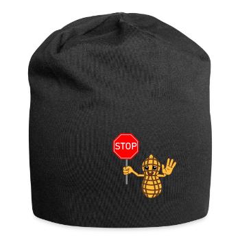 Allergy Allergic Nut Nuts Allergic Gift - Jersey Beanie - black - Front