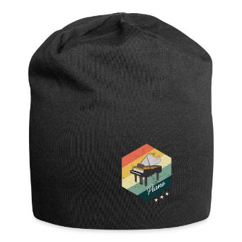 Piano Playing Piano Pianist Gift Sweet - Jersey Beanie - black - Front