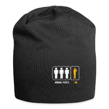 Querflöte - Jersey-Beanie - Schwarz - Vorne
