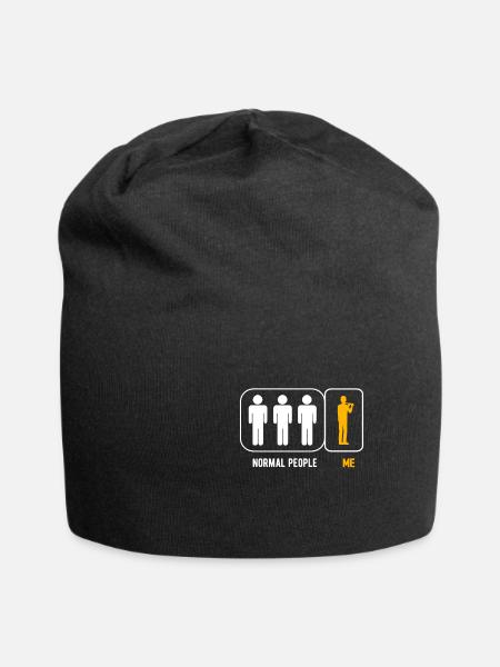Querflöte - Jersey-Beanie - Schwarz