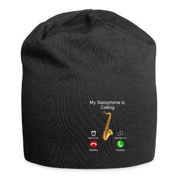 Saxophone - Jersey-Beanie - Schwarz - Vorne