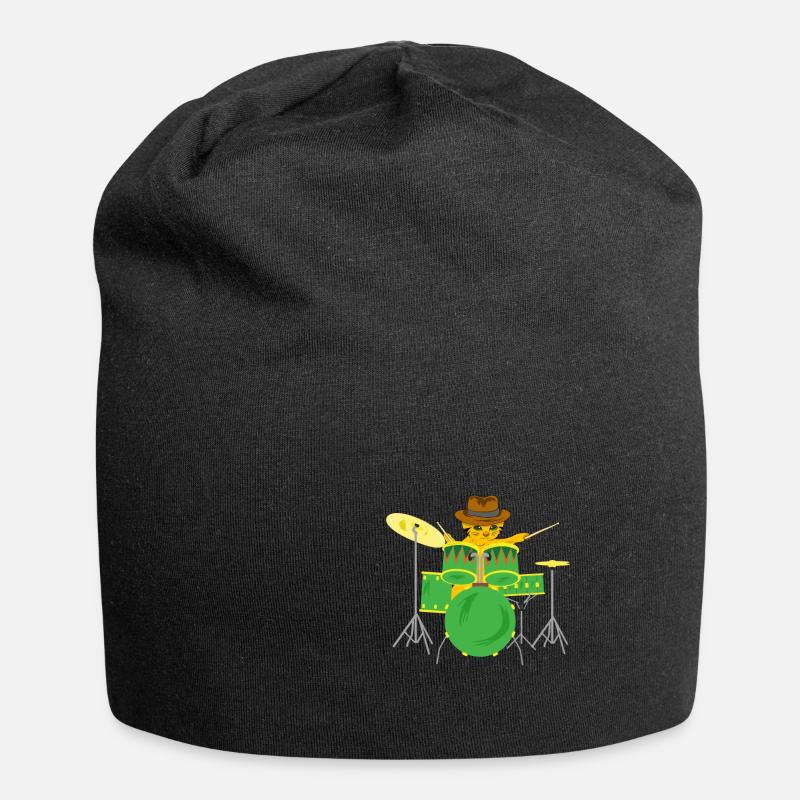Drums - Jersey Beanie - black