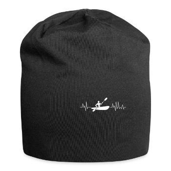 Kanu Kajak Paddeln Boot Kanusport Geschenk - Jersey-Beanie - Schwarz - Vorne