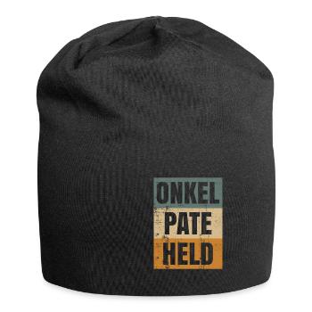 Onkel - Jersey-Beanie - Schwarz - Vorne