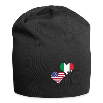 Italie Amérique - Bonnet en jersey - noir - Devant