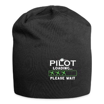Pilote avion pilote volants sport de vol cadeau - Bonnet en jersey - noir - Devant