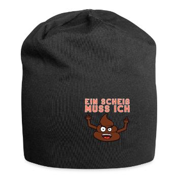 Ein Scheiß Muss Ich Nicht Tun Abweisung Geschenk - Jersey-Beanie - Schwarz - Vorne