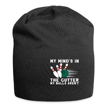 Bowling Bowling Bowler Sport Pin Gift - Jersey Beanie - black - Front