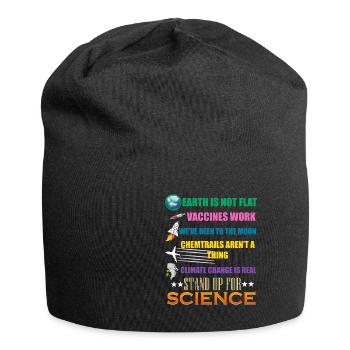 Vertraue In Die Wissenschaft Wissenschaftler - Jersey-Beanie - Schwarz - Vorne