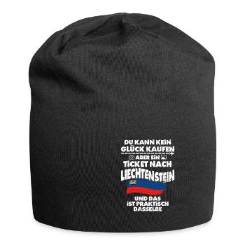 Liechtenstein - Jersey-Beanie - Schwarz - Vorne
