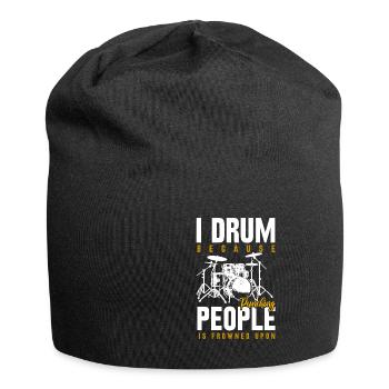 Drums drummer drummer gift - Jersey Beanie - black - Front