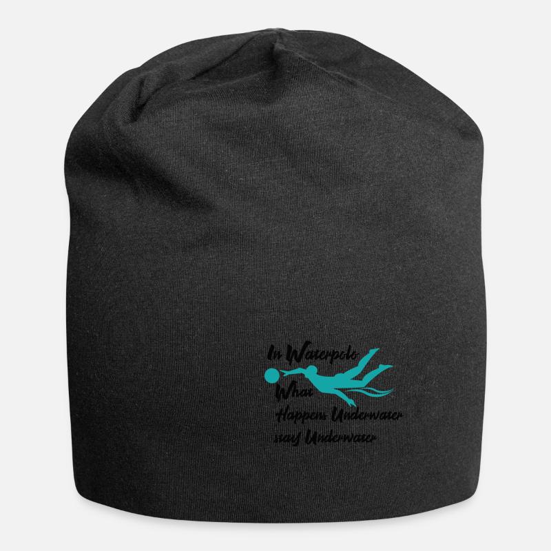 Wasserball - Jersey-Beanie - Schwarz