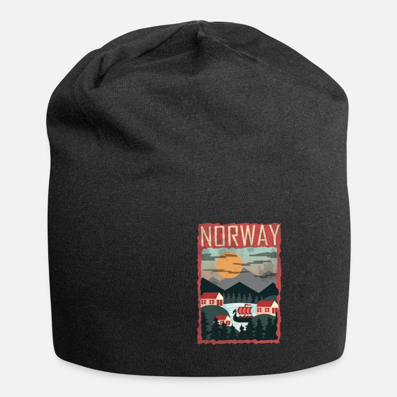 Norway - Jersey Beanie - black