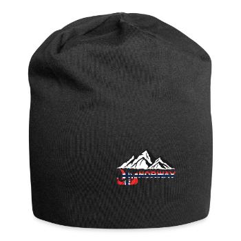 Norwegen - Jersey-Beanie - Schwarz - Vorne