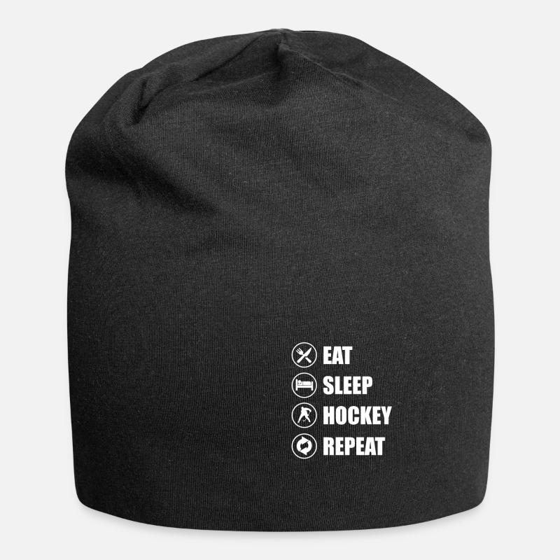 Eishockey - Jersey-Beanie - Schwarz