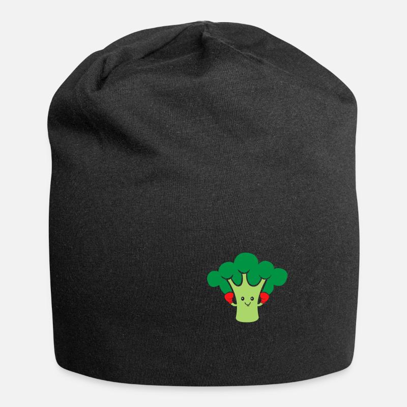 Le brocoli - Bonnet en jersey - noir
