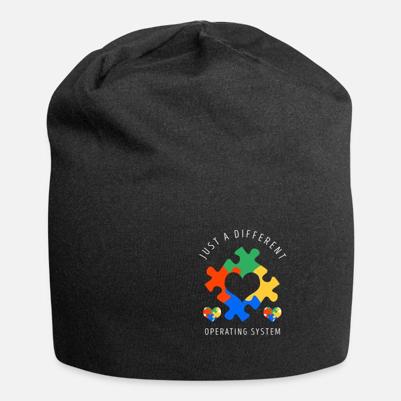 Autismus - Jersey-Beanie - Schwarz