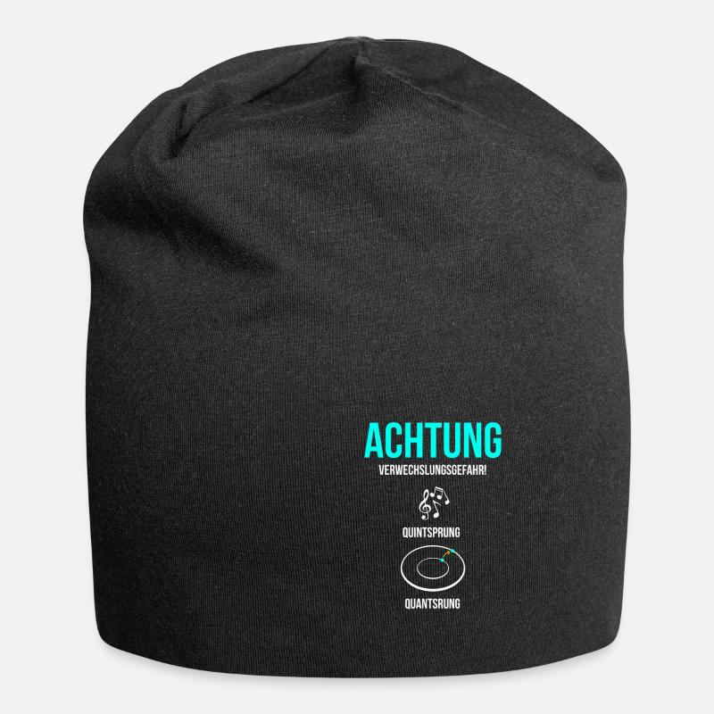 Physik - Jersey-Beanie - Schwarz
