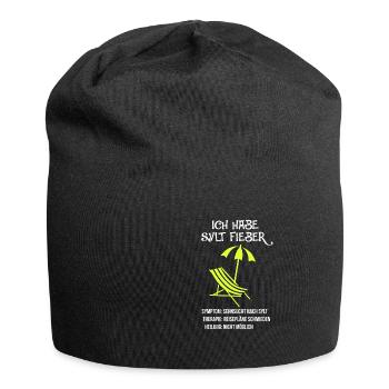 Sylt - Jersey-Beanie - Schwarz - Vorne