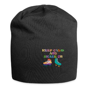 Roller Skating Skate Sport Roller Skates Gift - Jersey Beanie - black - Front