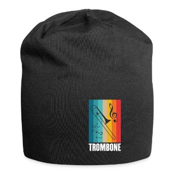 Posaune - Jersey-Beanie - Schwarz - Vorne