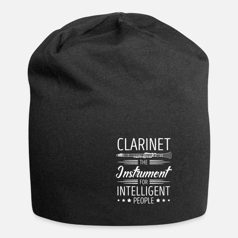 Klarinette - Jersey-Beanie - Schwarz